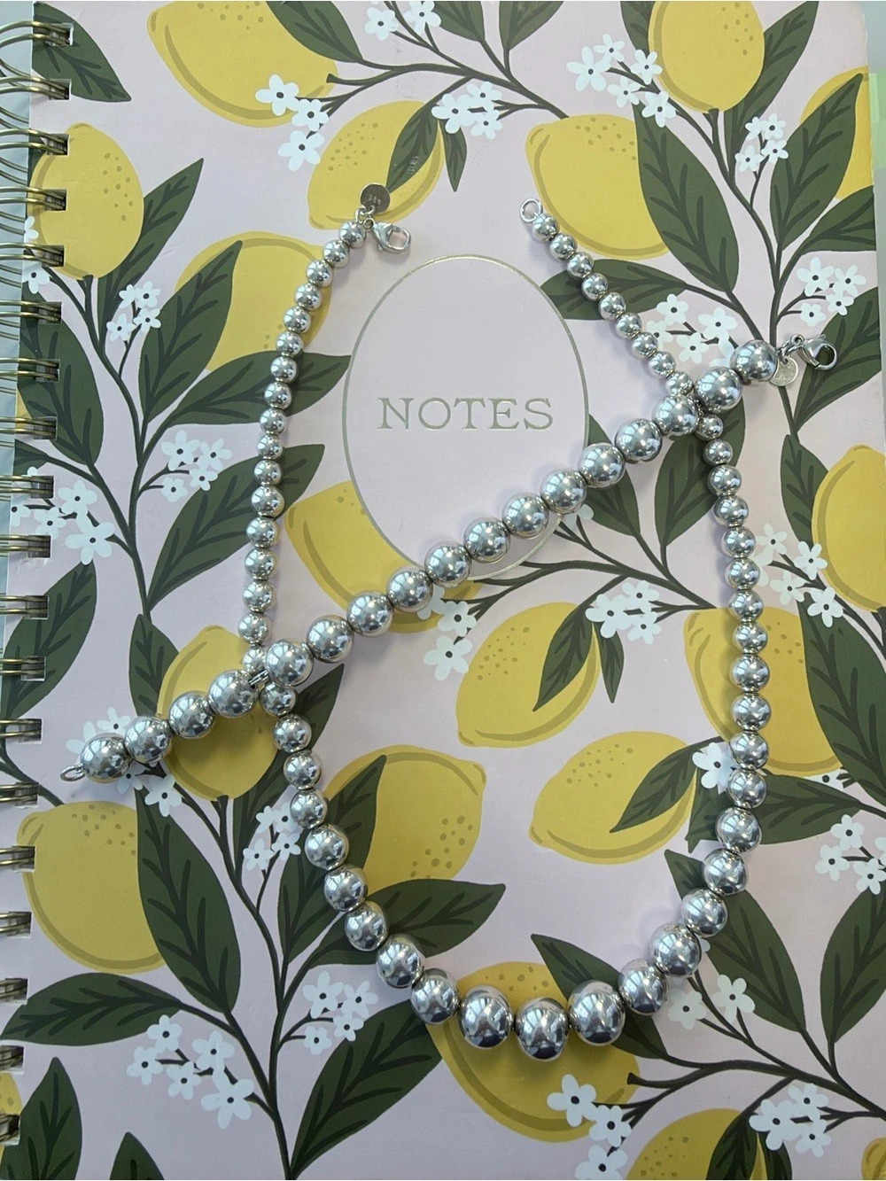 Tiffany & Co. Graduated Ball Necklace. Silver Beaded Necklace & Bracelet